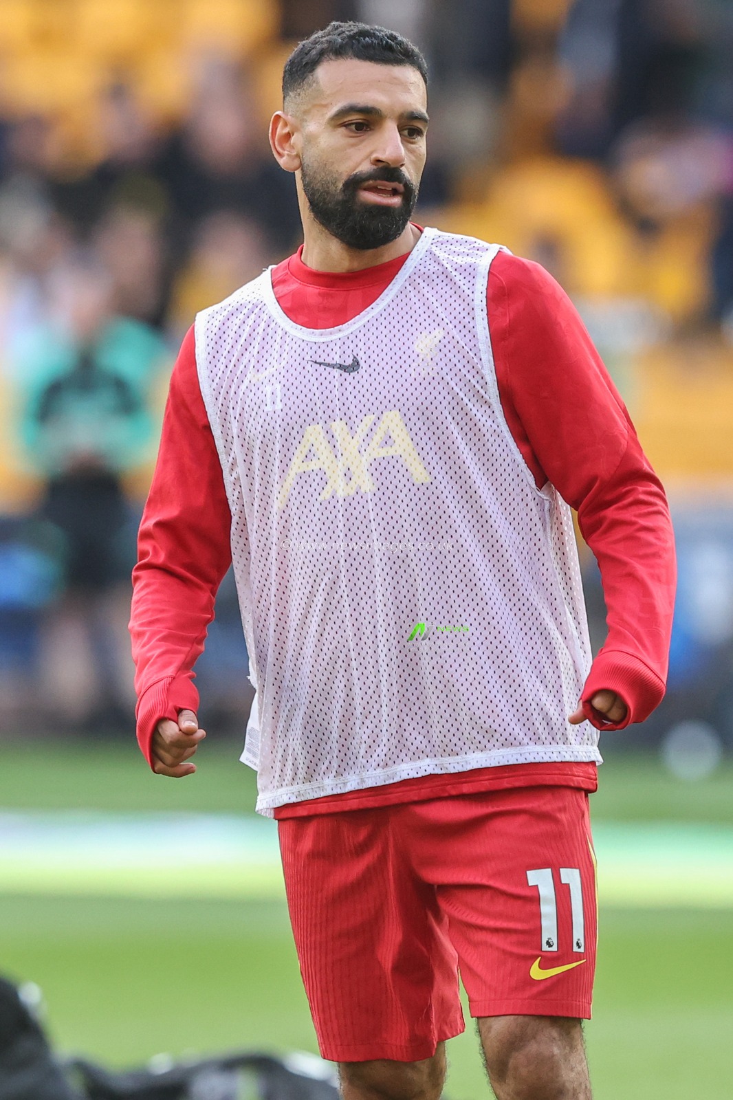 Mohamed Salah of Liverpool in the pregame warmup session during the Premier League match Wolverhampton Wanderers vs Liverpool at Molineux, Wolverhampton, United Kingdom, 28th September 2024

(Photo by Alfie Cosgrove/News Images)