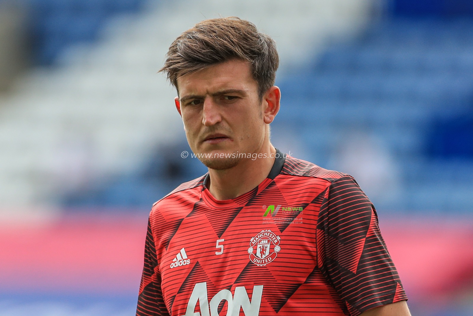 Harry Maguire (5) of Manchester United during warmup