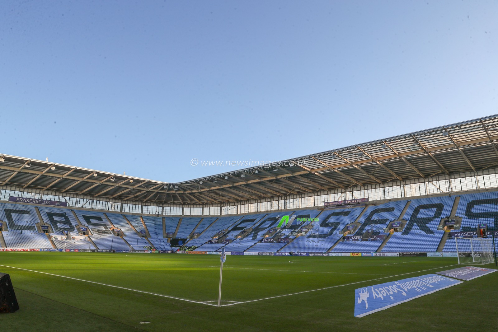 A general view inside of the Coventry Building Society Arena, home of Coventry City ahead of the Sky Bet Championship match Coventry City vs Leicester City at Coventry Building Society Arena, Coventry, United Kingdom, 13th January 2024

(Photo by Gareth Evans/News Images)