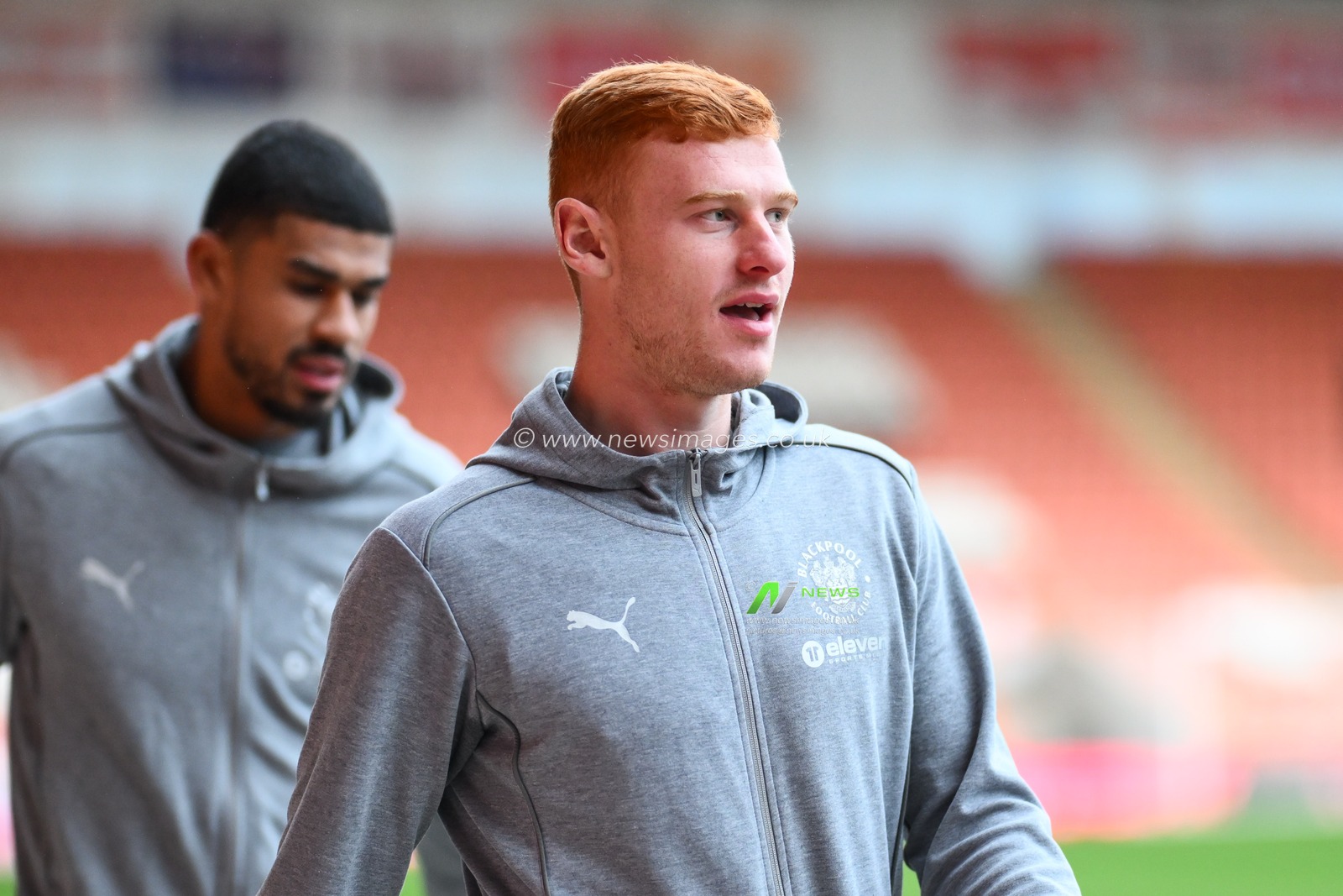 Mackenzie Chapman of Blackpool arrives ahead of the Bristol Street Motors Trophy match Blackpool vs Liverpool U21 at Bloomfield Road, Blackpool, United Kingdom, 6th November 2024

(Photo by Craig Thomas/News Images)