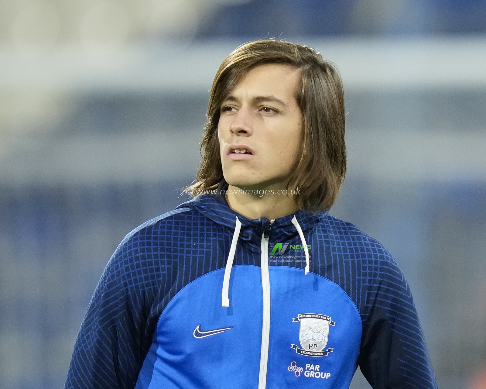 Ãlvaro FernÃ¡ndez #2 of Preston North End inspects the pitch before the Sky Bet Championship match Huddersfield Town vs Preston North End at John Smith's Stadium, Huddersfield, United Kingdom, 18th October 2022

(Photo by Steve Flynn/News Images)