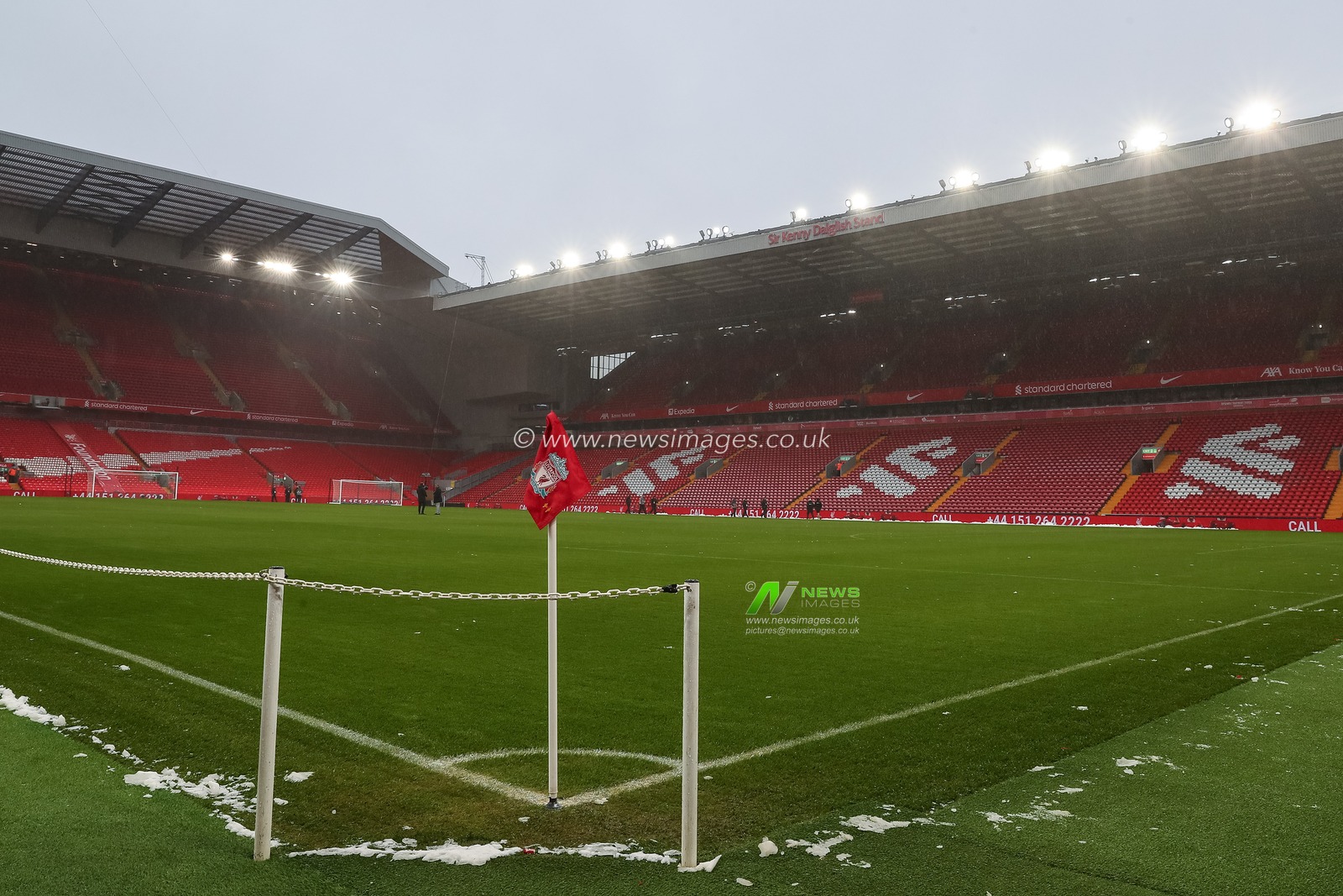 A general view of Anfield during the Premier League match Liverpool vs Manchester United at Anfield, Liverpool, United Kingdom, 5th January 2025

(Photo by Gareth Evans/News Images)