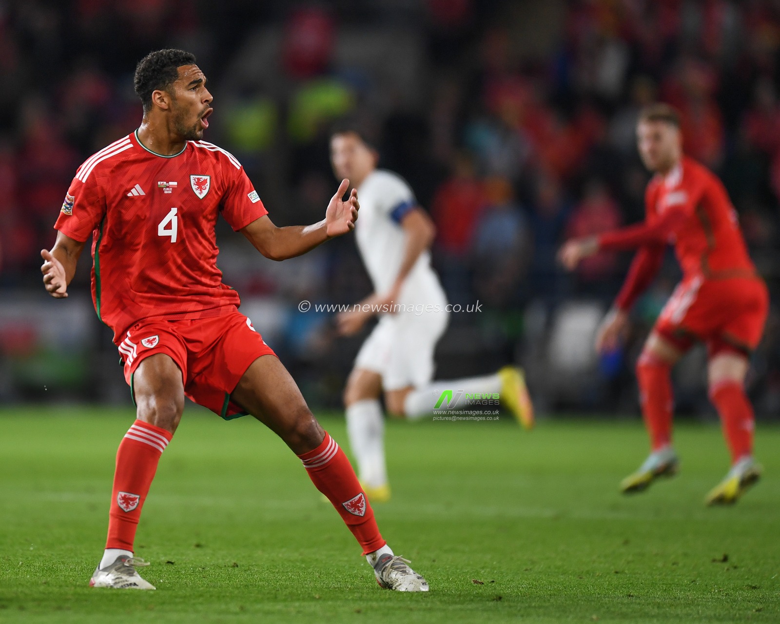 Ben Cabango of Wales during the UEFA Nations League Group A4 match between Wales vs Poland at Cardiff City Stadium, Cardiff, United Kingdom, 25th September 2022

(Photo by Mike Jones/News Images)