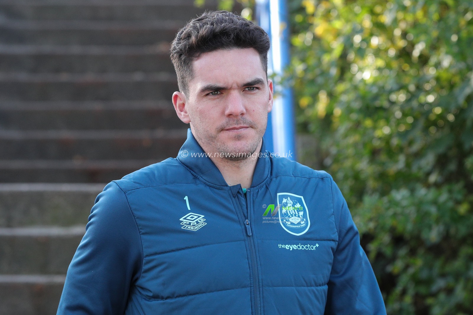 Lee Nicholls #1 of Huddersfield Town arrives at The John Smith's Stadium ahead of the Sky Bet Championship match Huddersfield Town vs Southampton at John Smith's Stadium, Huddersfield, United Kingdom, 25th November 2023

(Photo by James Heaton/News Images)