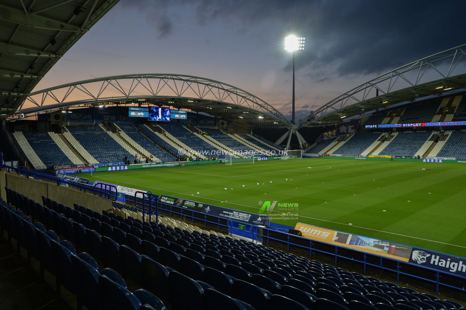 23rd October 2019, John Smith's Stadium, Huddersfield, England; Sky Bet Championship, Huddersfield Town v Middlesbrough : General view of the John Smiths stadium, Huddersfield.

Credit: Dean Williams/News Images