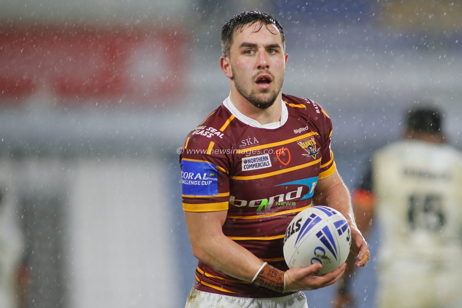 11th March 2020, John Smith's Stadium, Huddersfield, England; Coral Challenge Cup Round 5, Toronto Wolfpack v Huddersfield Giants : Tom Holmes of Huddersfield Giants.