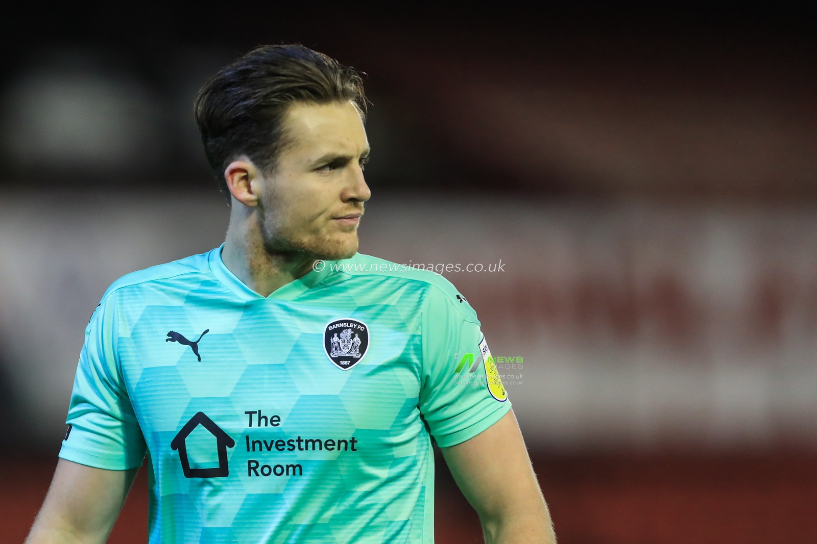Jack Walton #1 of Barnsley during the game