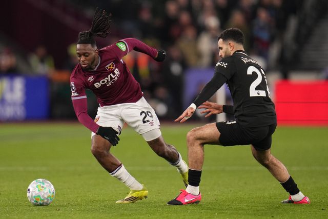 during the Premier League match West Ham United vs Manchester City at London Stadium, London, United Kingdom on 14 March 2026

(Photo by Harvey Murphy/News Images)