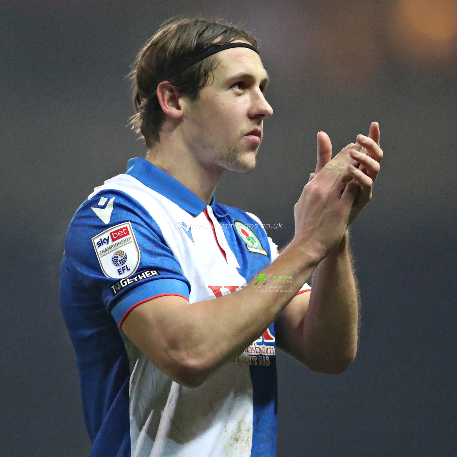 Callum Brittain of Blackburn Rovers applauds the fans after the Sky Bet Championship match Blackburn Rovers vs Portsmouth at Ewood Park, Blackburn, United Kingdom, 15th January 2025

(Photo by Sam Eaden/News Images)