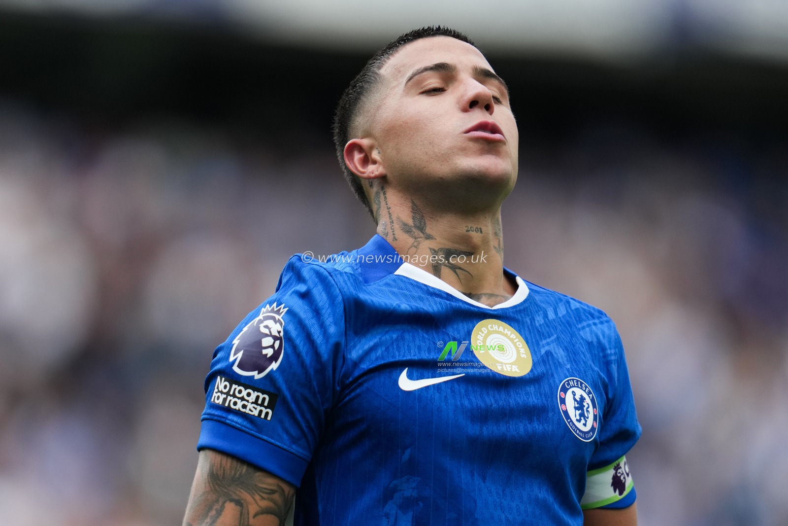 Enzo Fernández of Chelsea during the Premier League match Chelsea vs Fulham at Stamford Bridge, London, United Kingdom, 30th August 2025

(Photo by Harvey Murphy/News Images)