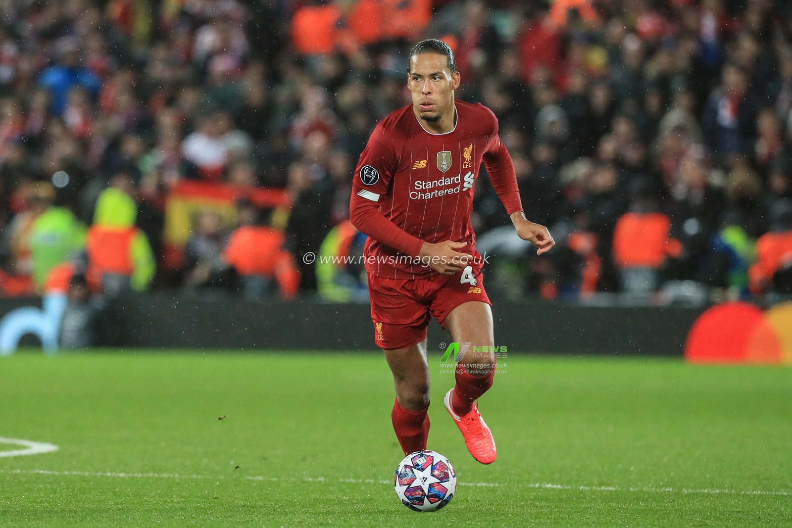 11th March 2020, Anfield, Liverpool, England; UEFA Champions League, Round of 16 Leg 2 of 2, Liverpool v Atletico Madrid : Virgil van Dijk (4) of Liverpool in action during the game