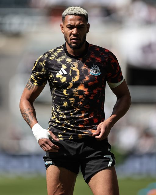 Joelinton of Newcastle United in the pregame warmup session during the Premier League match Newcastle Untied vs Brighton & Hove Albion at St. James's Park, Newcastle, United Kingdom on 02 May 2026

(Photo by Mark Cosgrove/News Images)