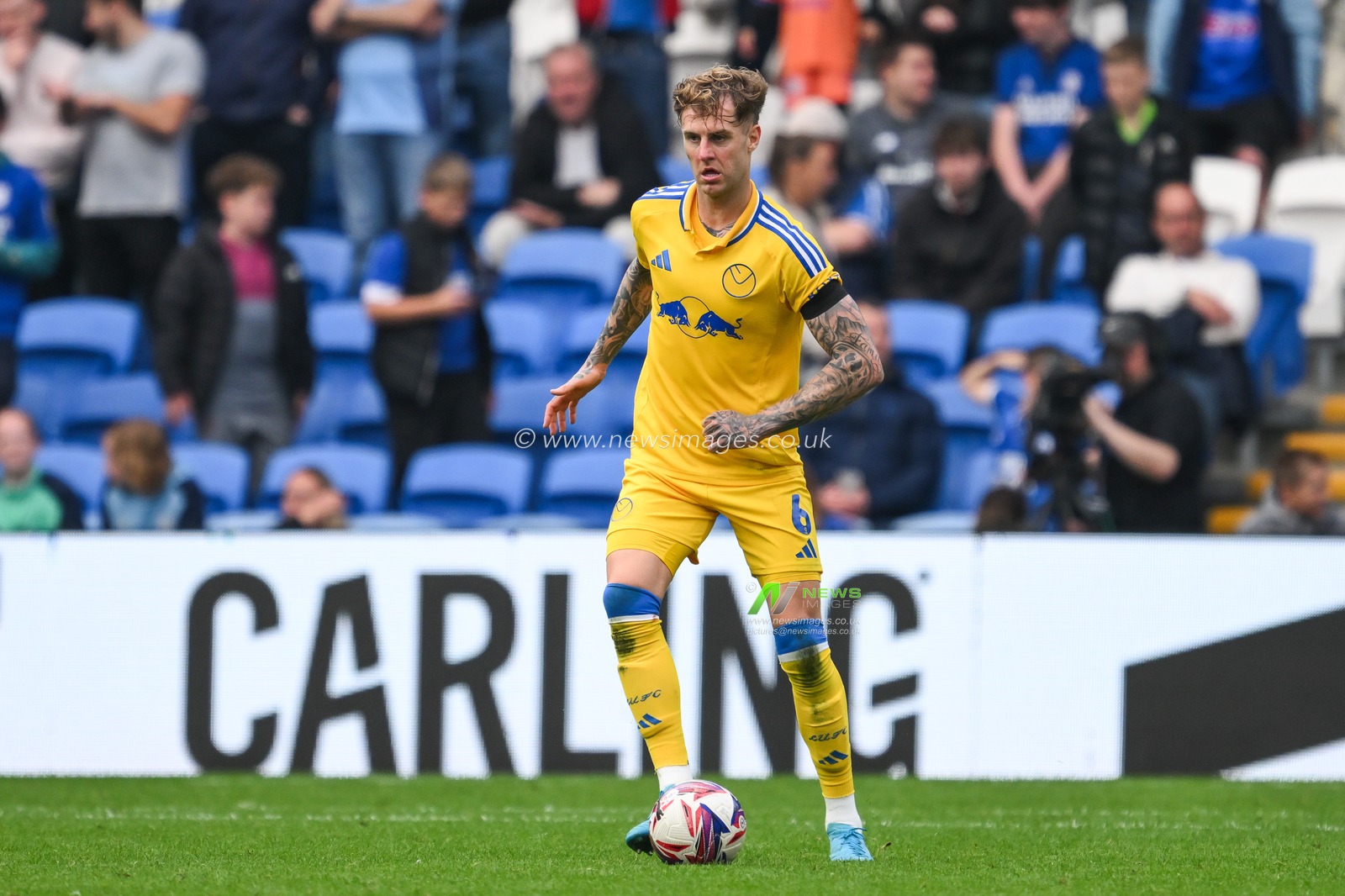 Joe Rodon of Leeds United in action during the Sky Bet Championship match Cardiff City vs Leeds United at Cardiff City Stadium, Cardiff, United Kingdom, 21st September 2024

(Photo by Craig Thomas/News Images)
