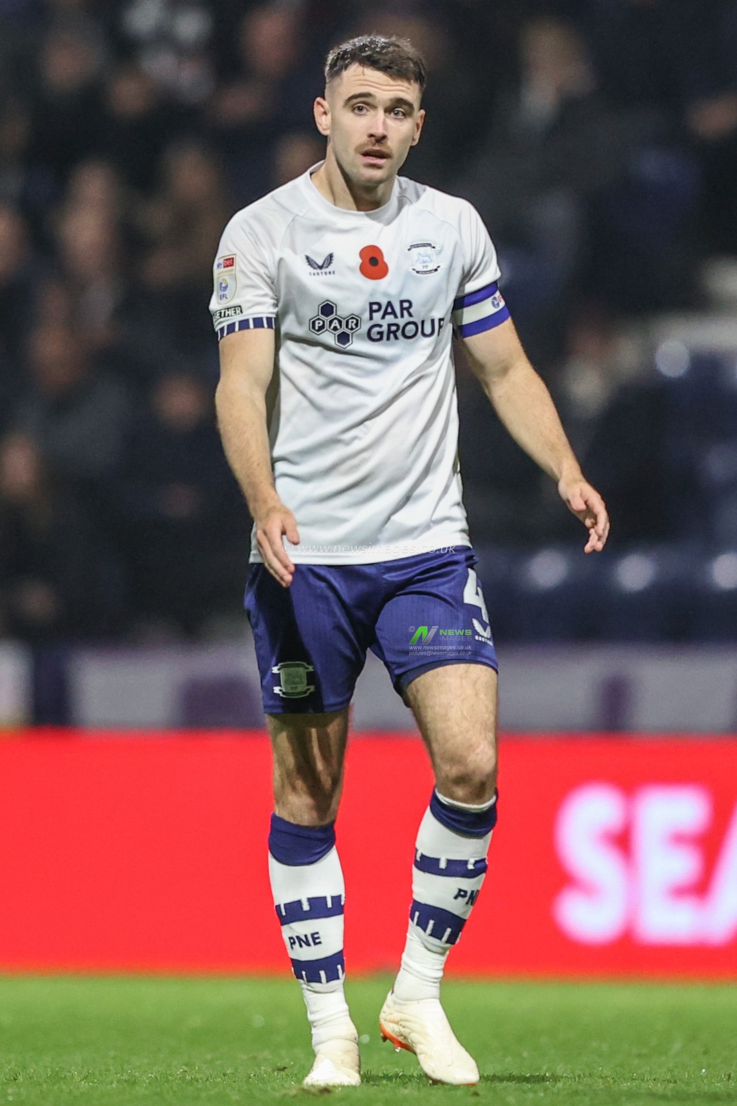 Ben Whiteman of Preston North End during the Sky Bet Championship match Preston North End vs Sunderland at Deepdale, Preston, United Kingdom, 6th November 2024

(Photo by Alfie Cosgrove/News Images)
