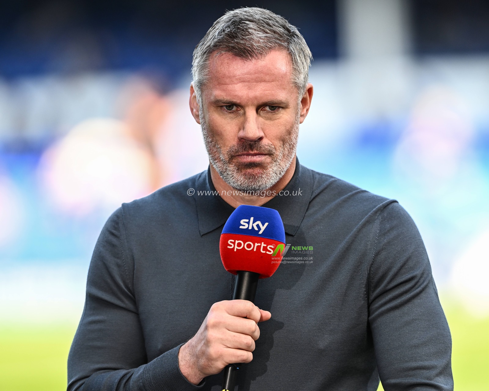 Former Liverpool player Jamie Carragher on commentary during the Premier League match Everton vs Bournemouth at Goodison Park, Liverpool, United Kingdom, 28th May 2023

(Photo by Craig Thomas/News Images)