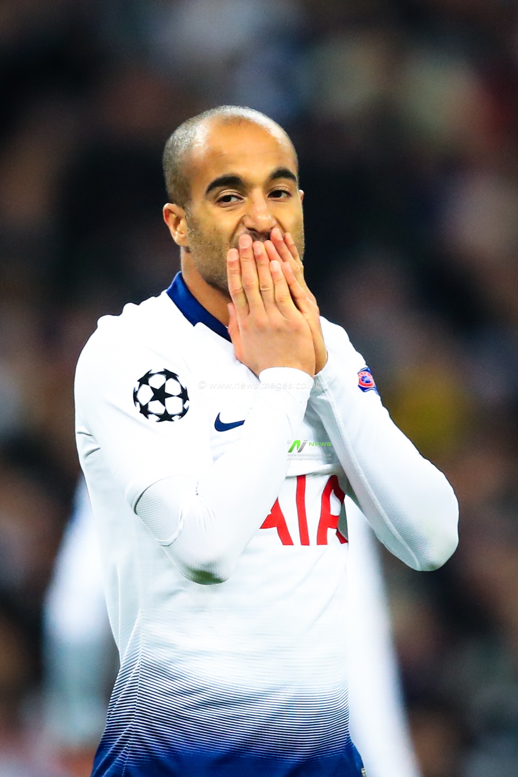 13th February 2019, Wembley Stadium, London, England; UEFA Champions League, Round of 16, Tottenham vs Borussia Dortmund ; Lucas Moura (27) of Tottenham reacts to a missed opportunity early in the game


Credit: Georgie Kerr/News Images