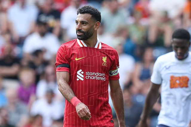 Mohamed Salah of Liverpool during the Pre-season friendly match Preston North End vs Liverpool at Deepdale, Preston, United Kingdom, 13th July 2025

(Photo by Jorge Horsted/News Images)
