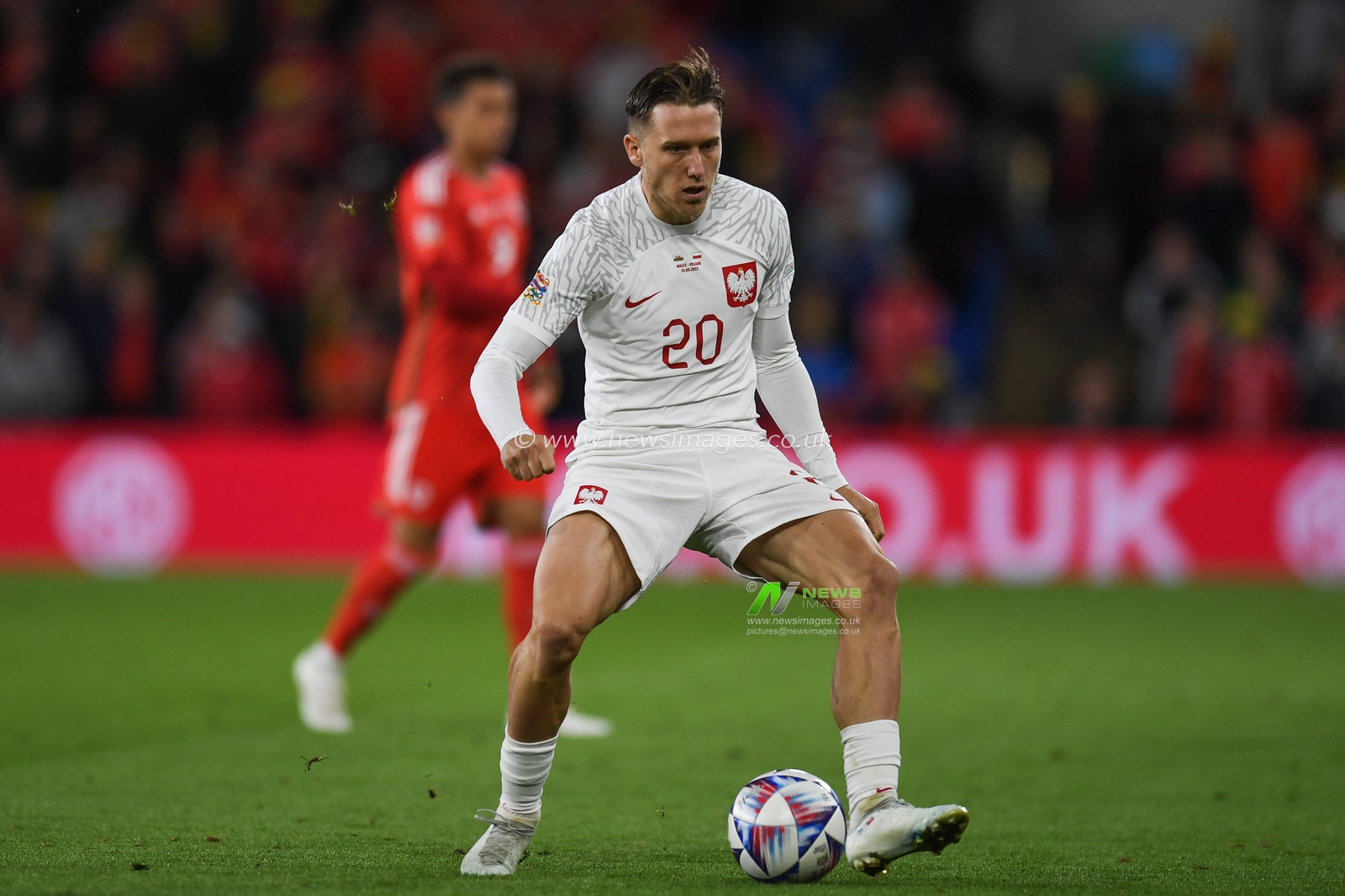 Poland's Piotr Zieli?ski during the UEFA Nations League Group A4 match between Wales vs Poland at Cardiff City Stadium, Cardiff, United Kingdom, 25th September 2022

(Photo by Mike Jones/News Images)