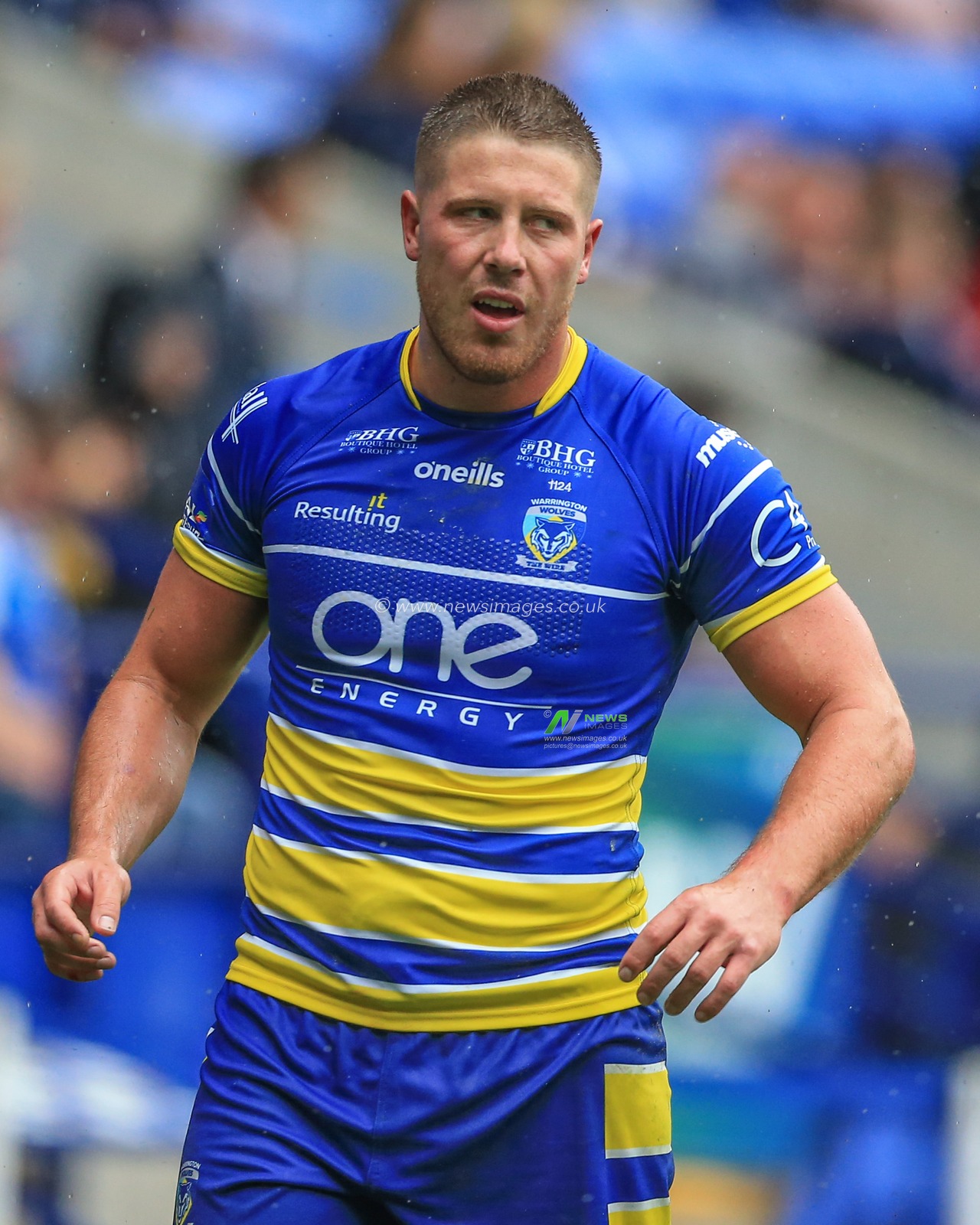 27th July 2019 , University of Bolton Stadium, Bolton, England; 2019 Coral Challenge Cup Semi-Final, Warrington Wolves vs Hull FC ; Tom Lineham (2) of Warrington Wolves during the game 


Credit: Mark Cosgrove/News Images