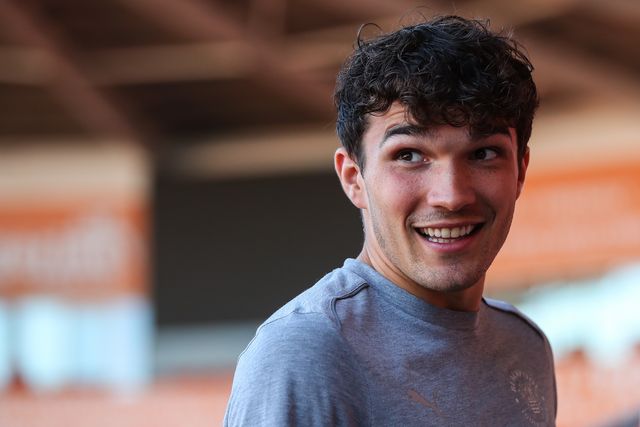 Kyle Joseph of Blackpool arrives ahead of the Carabao Cup match Blackpool vs Sheffield Wednesday at Bloomfield Road, Blackpool, United Kingdom, 17th September 2024

(Photo by Gareth Evans/News Images)