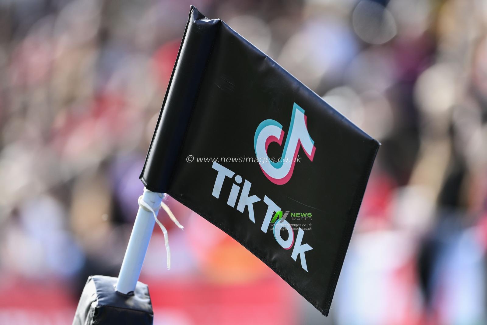 TikTok branded corner flag during the TikTok Womenâ€™s Six Nations match Wales vs Ireland at BT Cardiff Arms Park, Cardiff, United Kingdom, 25th March 2023

(Photo by Craig Thomas/News Images)