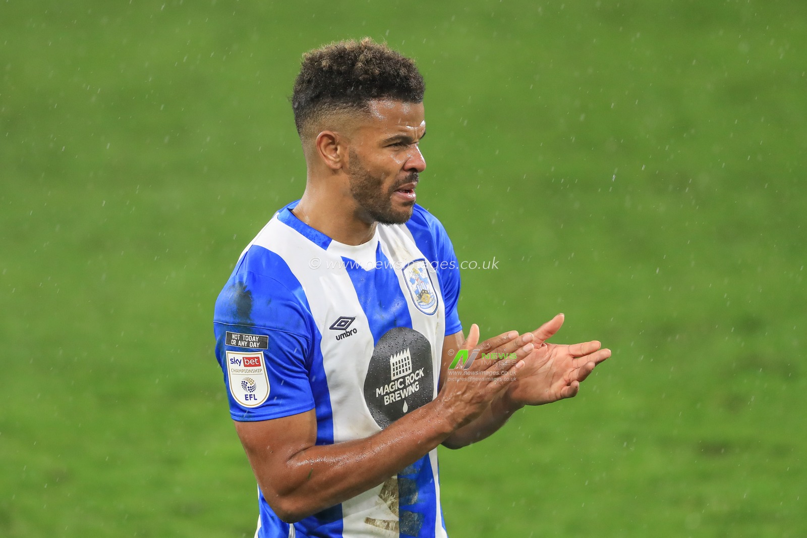 Fraizer Campbell #22 of Huddersfield Town during the game