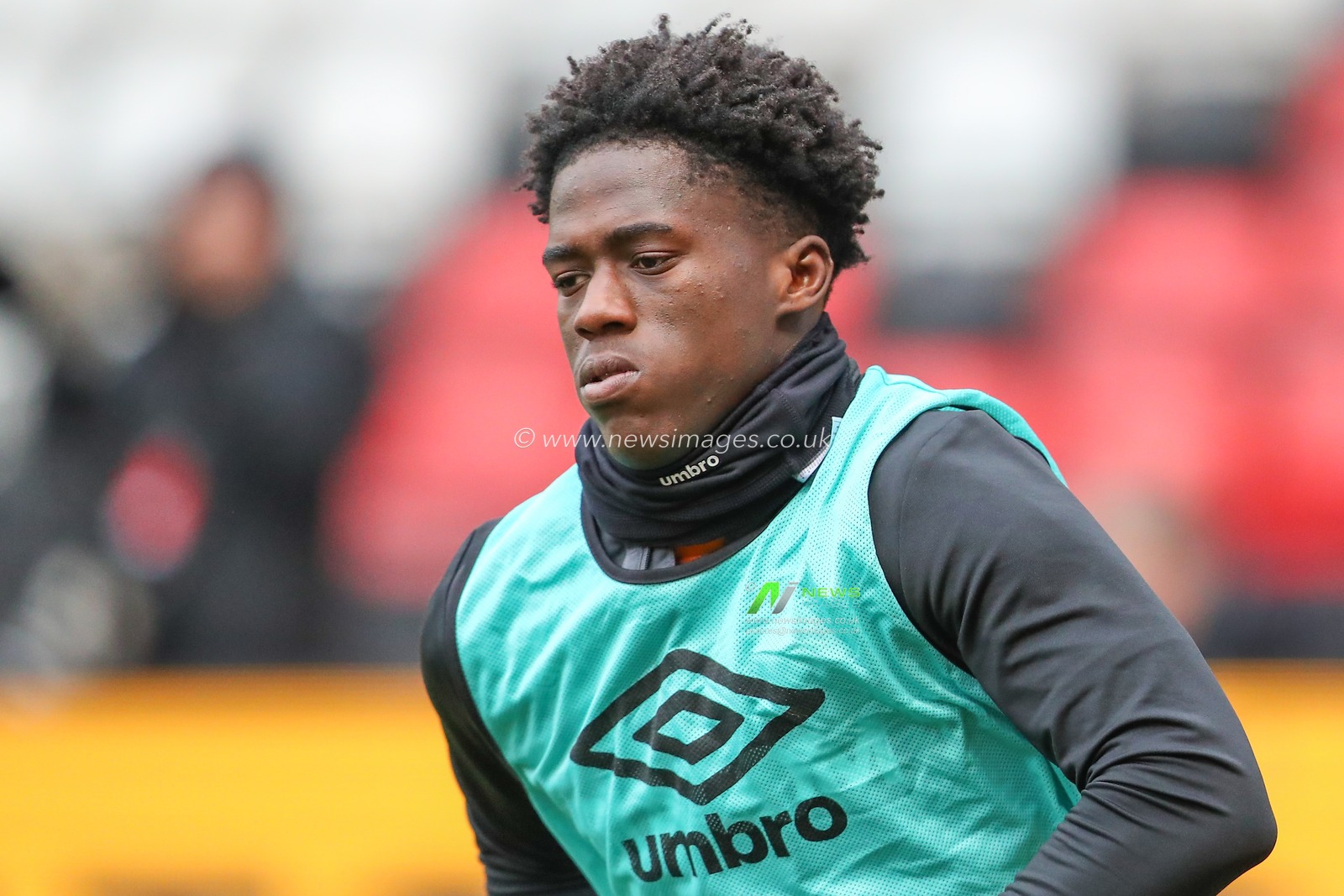 Malcolm Ebiowei #10 of Hull City during the pre-game warm up ahead of the Sky Bet Championship match Bristol City vs Hull City at Ashton Gate, Bristol, United Kingdom, 25th February 2023

(Photo by Gareth Evans/News Images)
