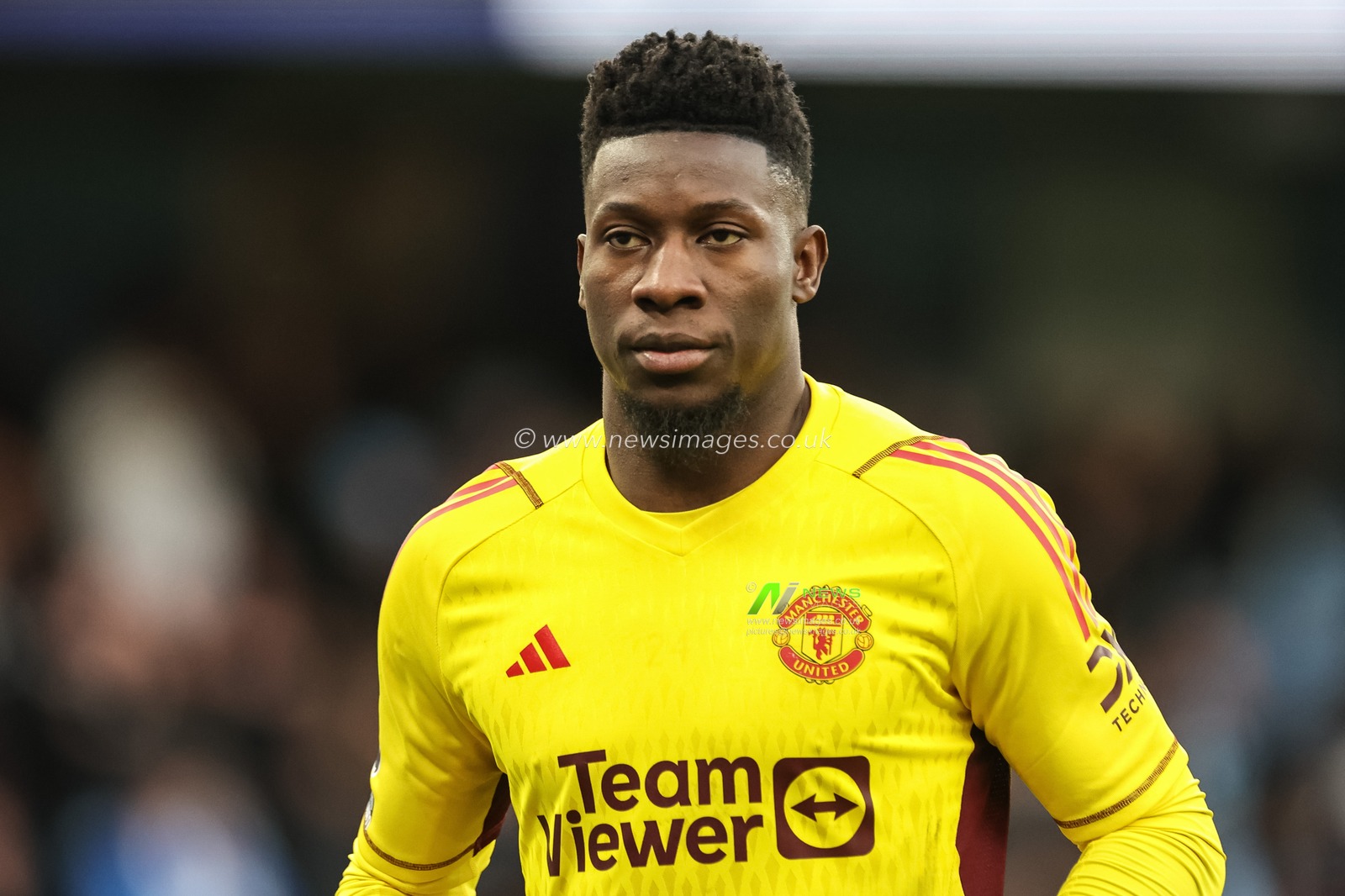 AndrÃ© Onana of Manchester United during the Premier League match Manchester City vs Manchester United at Etihad Stadium, Manchester, United Kingdom, 3rd March 2024

(Photo by Mark Cosgrove/News Images)