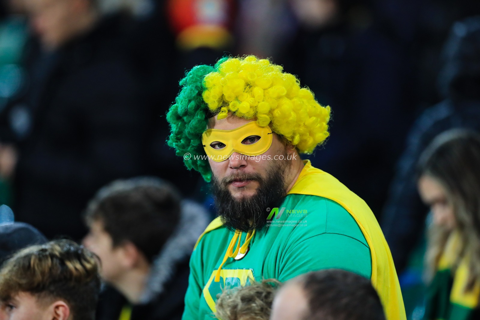 1st January 2020, Carrow Road, Norwich, England; Premier League, Norwich City v Crystal Palace : Norwichâ€™s super fan ahead of kick-off

Credit: Georgie Kerr/News Images