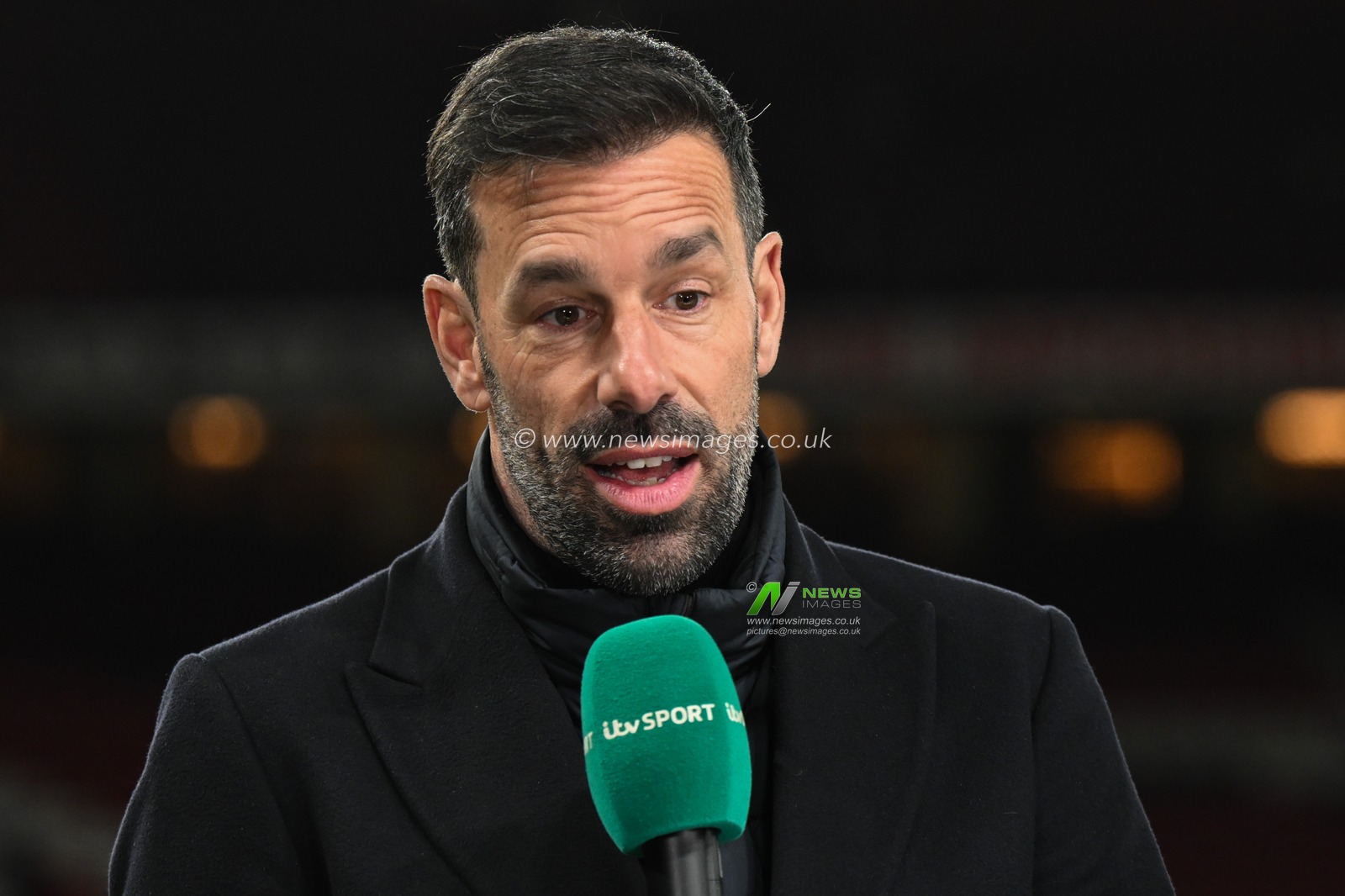 Ruud van Nistelrooy Manager of Leicester City gives an interview ahead of the Emirates FA Cup Fourth Round match Manchester United vs Leicester City at Old Trafford, Manchester, United Kingdom, 7th February 2025

(Photo by Craig Thomas/News Images)