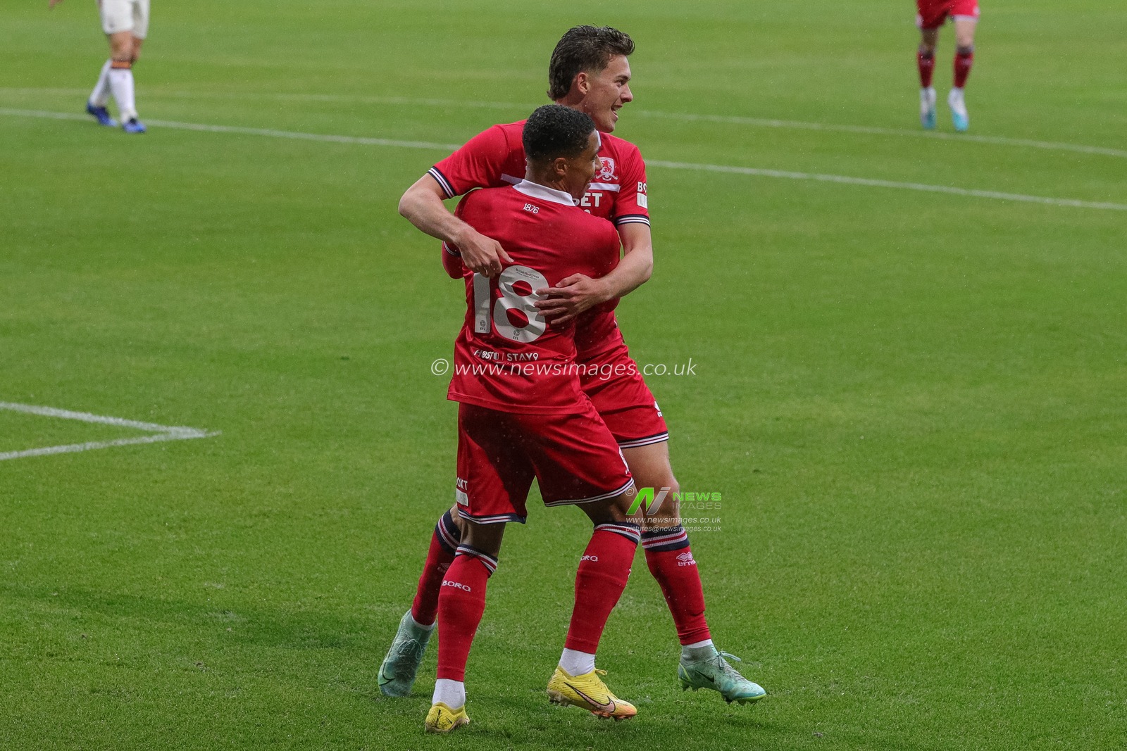 Samuel Silvera of Middlesbrough celebrates his goal and makes it 0-1 during the Pre-season friendly match Bradford City vs Middlesbrough at University of Bradford Stadium, Bradford, United Kingdom, 26th July 2023

(Photo by James Heaton/News Images)