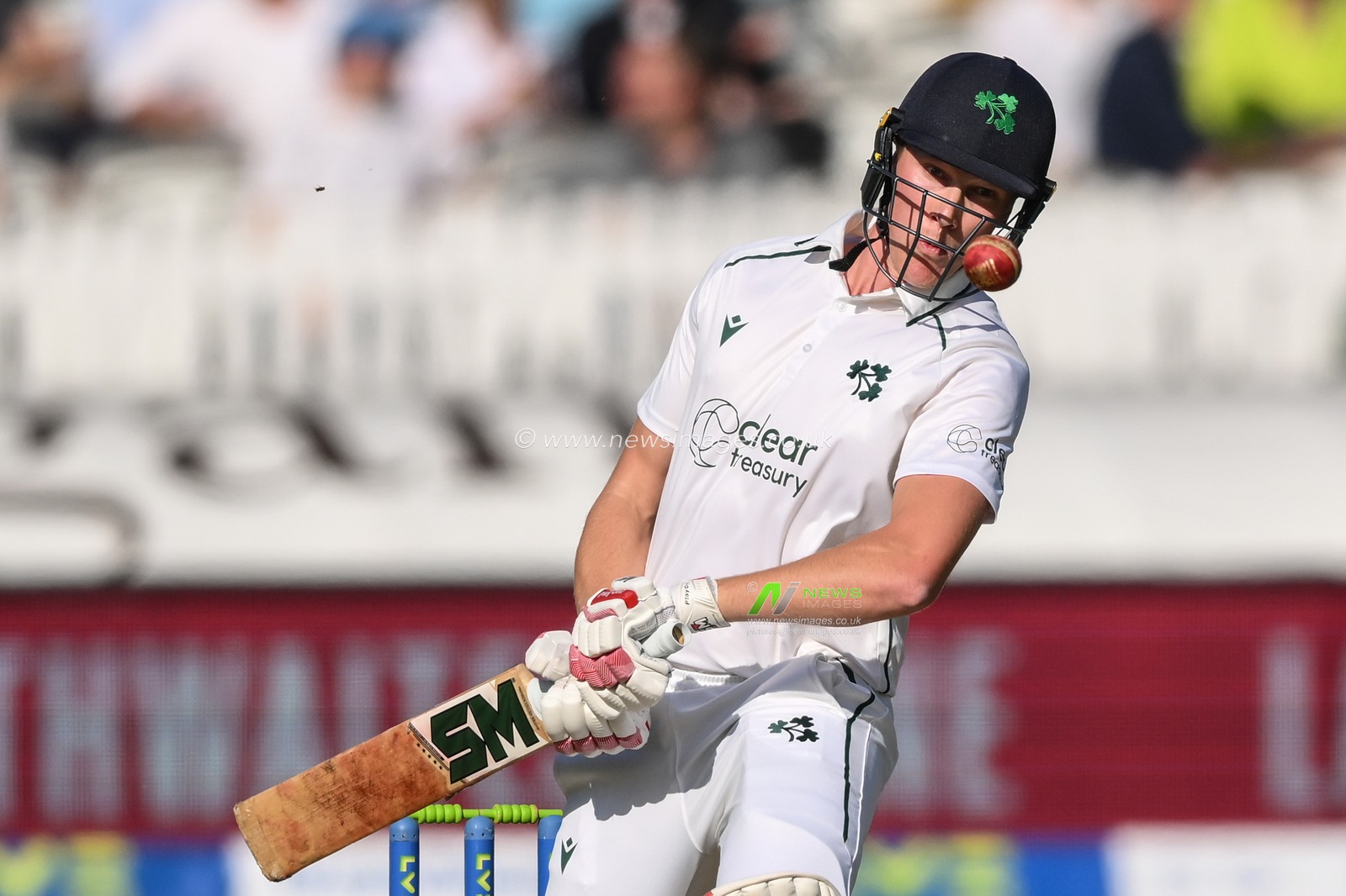 Harry Tector of Ireland takes evasive action to avoid being hit with the ball during the LV= Insurance Test match Day 2 England vs Ireland at Lords, London, United Kingdom, 2nd June 2023

(Photo by Craig Thomas/News Images)