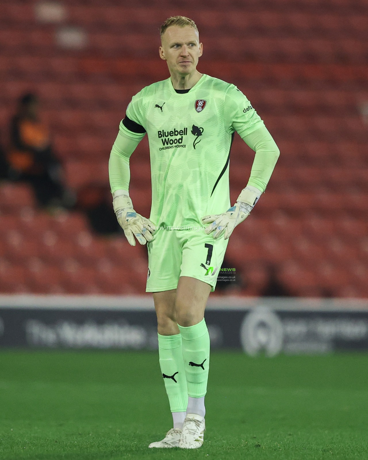 Cameron Dawson of Rotherham United during the Sky Bet League 1 match Barnsley vs Rotherham United at Oakwell, Barnsley, United Kingdom, 8th November 2024

(Photo by Alfie Cosgrove/News Images)
