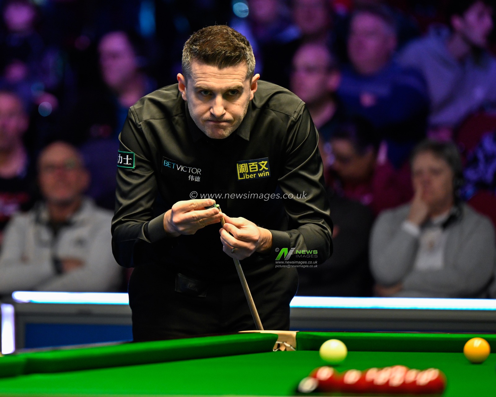 Mark Selby, during the 2024 BetVictor Welsh Open at Venue Cymru, Llandudno, United Kingdom, 12th February 2024

(Photo by Cody Froggatt/News Images)