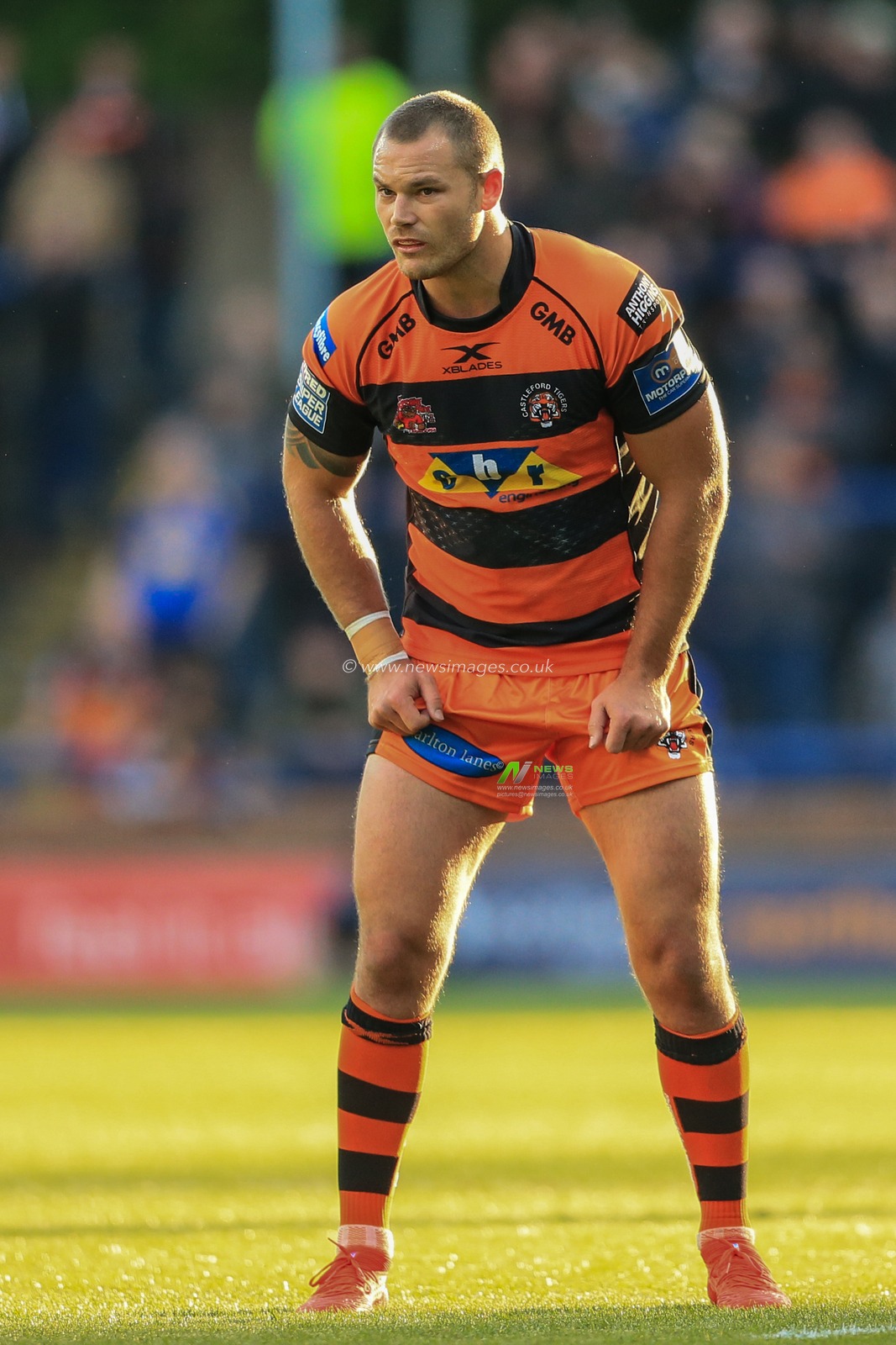 16th May 2019 , Emerald  Carnegie Stadium, England; Betfred Super League, Round 15, Leeds Rhinos vs Castleford Tigers ; Cheyse Blair (35) of Castleford Tigers during the game 


Credit: Mark Cosgrove/News Image