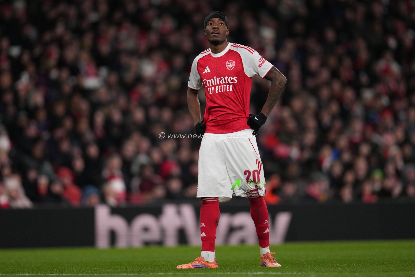 Noni Madueke of Arsenal during the Emirates FA Cup 4th round match Arsenal vs Wigan Athletic at Emirates, London, United Kingdom on 15 February 2026

(Photo by Harvey Murphy/News Images)