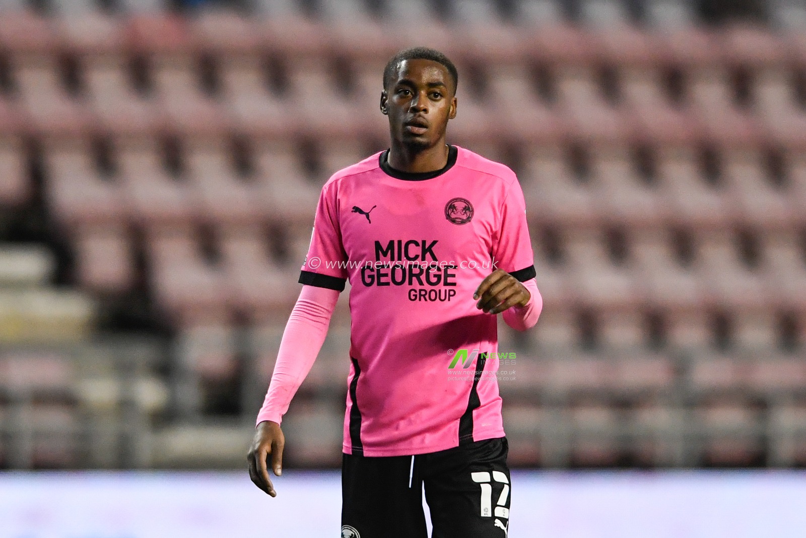 Reece Brown (12) of Peterborough United in action during the game