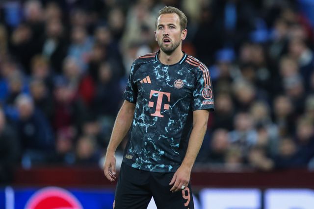 Harry Kane of Bayern Munich during the UEFA Champions League League Stage match Aston Villa vs Bayern Munich at Villa Park, Birmingham, United Kingdom, 2nd October 2024

(Photo by Gareth Evans/News Images)