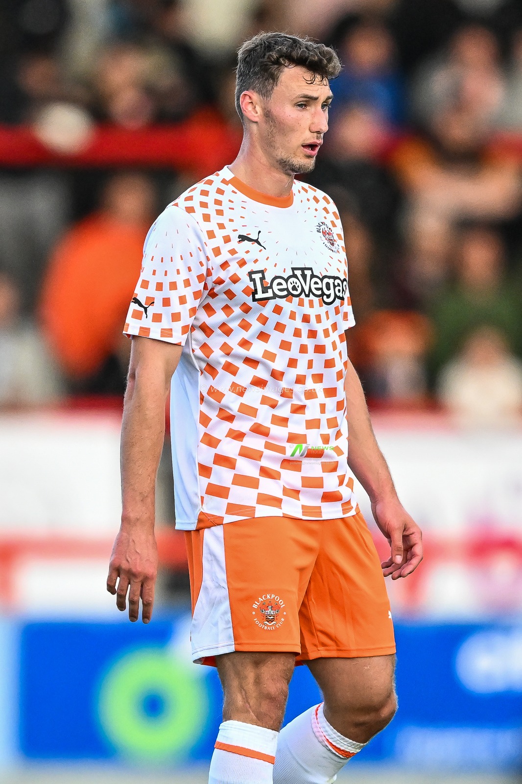 Matty Virtue #17 of Blackpool during the Pre-season friendly match Morecambe vs Blackpool at Mazuma Stadium, Morecambe, United Kingdom, 25th July 2023

(Photo by Craig Thomas/News Images)