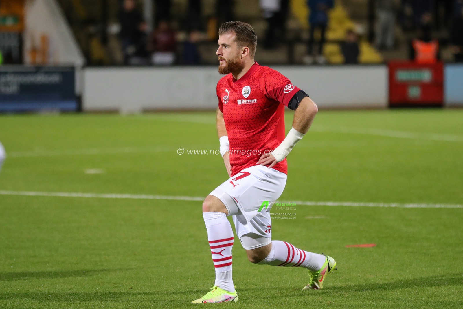 Nicky Cadden #7 of Barnsley in the pregame warmup session during the Sky Bet League 1 match Cambridge United vs Barnsley at Abbey Stadium, Cambridge, United Kingdom, 3rd October 2023

(Photo by Alfie Cosgrove/News Images)