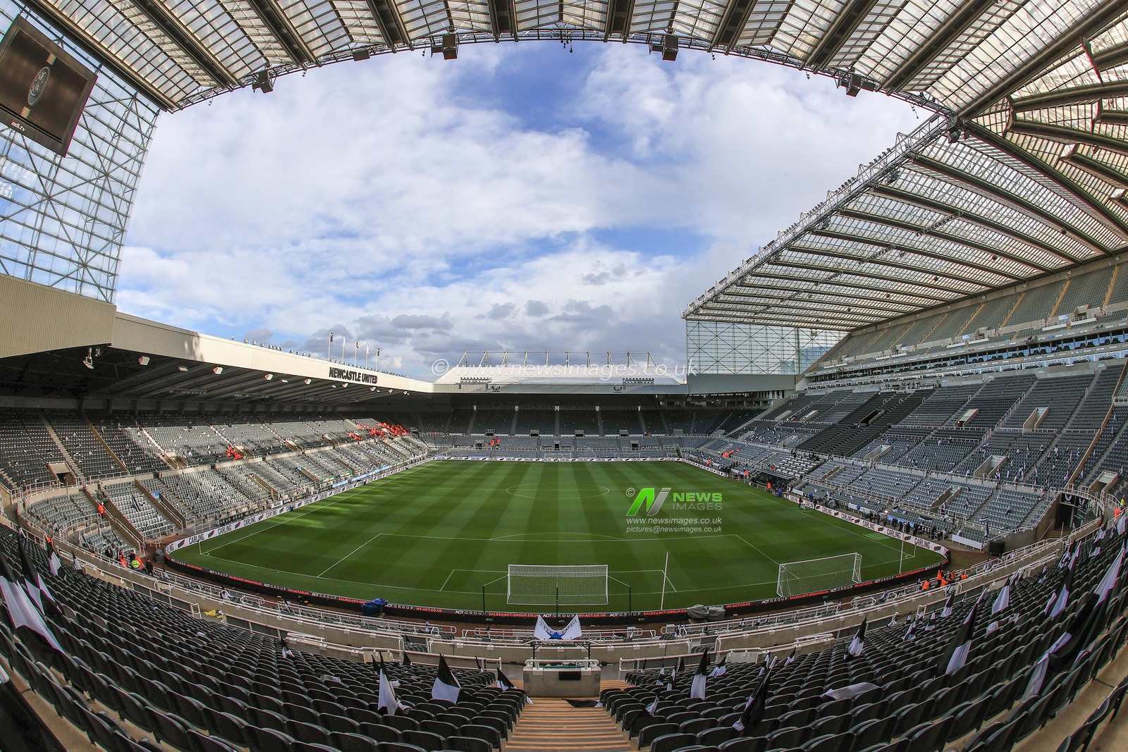 general view of St. James' Park, Home of Newcastle United
