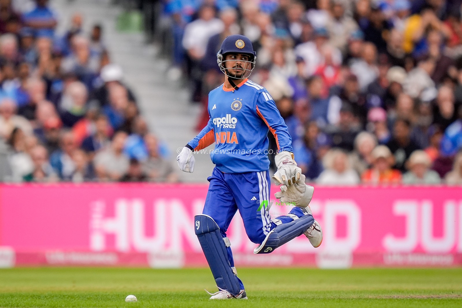 Ishan Kishan of India fields the ball during the Second Vitality T20 International match England vs India at Old Trafford, Manchester, United Kingdom on 04 July 2026

(Photo by Maynard Manyowa/News Images)