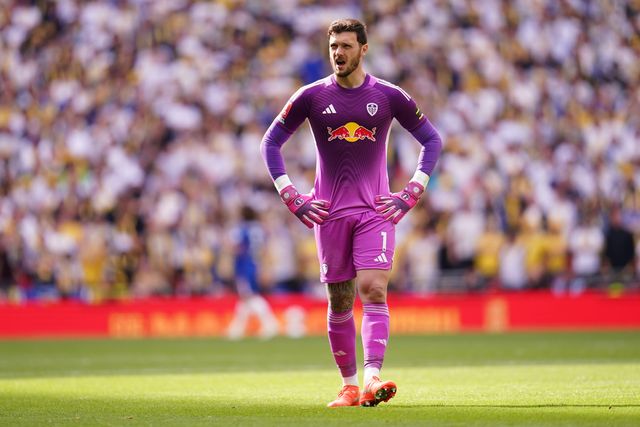 Leeds United goalkeeper Lucas Perri during the Emirates FA Cup Semi-Final match Chelsea vs Leeds United at Wembley Stadium, London, United Kingdom on 26 April 2026

(Photo by Harvey Murphy/News Images)