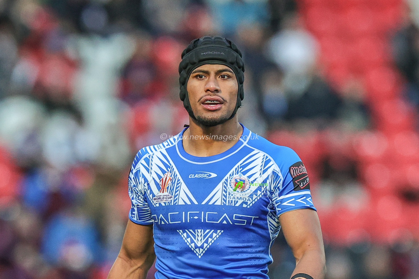 Stephen Crichton of Samoa during the Rugby League World Cup 2021 Cup Group A match Samoa vs Greece at Eco-Power Stadium, Doncaster, United Kingdom, 23rd October 2022

(Photo by Mark Cosgrove/News Images)