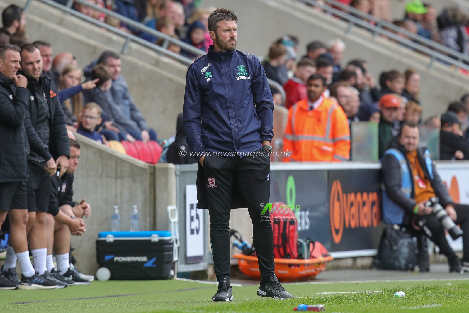 Michael Carrick manager of Middlesbrough during the Pre-season friendly match York City vs Middlesbrough at LNER Community Stadium, York, United Kingdom, 15th July 2023

(Photo by James Heaton/News Images)