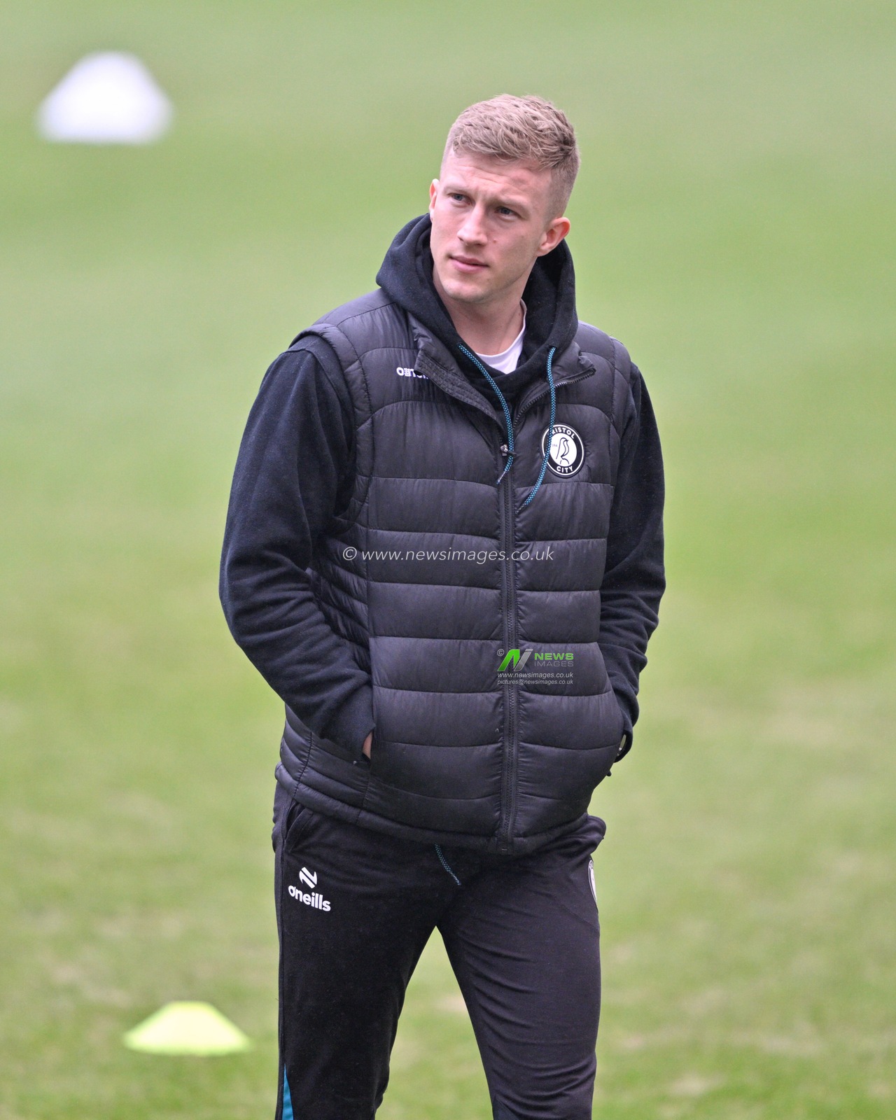 Ross McCrorie of Bristol City inspects the pitch ahead of the match, during the Sky Bet Championship match Preston North End vs Bristol City at Deepdale, Preston, United Kingdom, 13th January 2024

(Photo by Cody Froggatt/News Images)