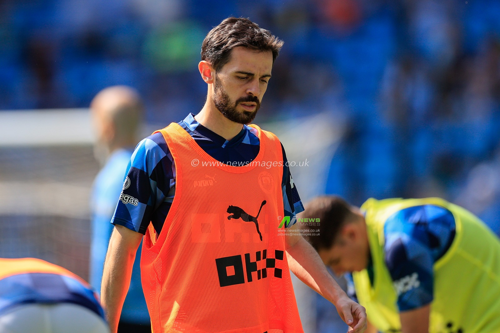 Bernardo Silva #20 of Manchester City in the pregame warmup session during the Premier League match Manchester City vs Chelsea at Etihad Stadium, Manchester, United Kingdom, 21st May 2023

(Photo by Conor Molloy/News Images)