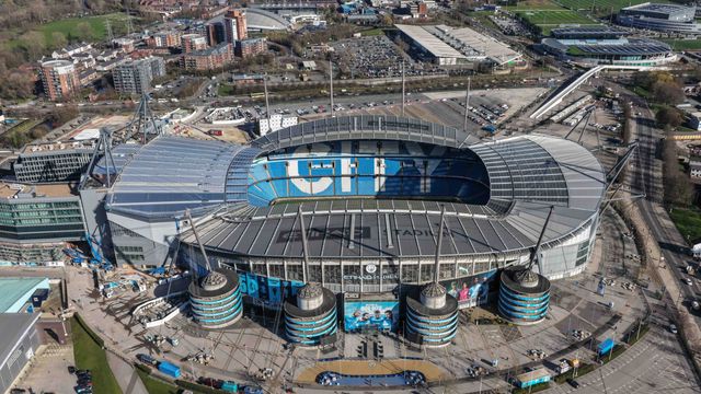 An aerial view of The Etihad Stadium during the Premier League match Manchester City vs Nottingham Forest at Etihad Stadium, Manchester, United Kingdom on 04 March 2026

(Photo by Mark Cosgrove/News Images)