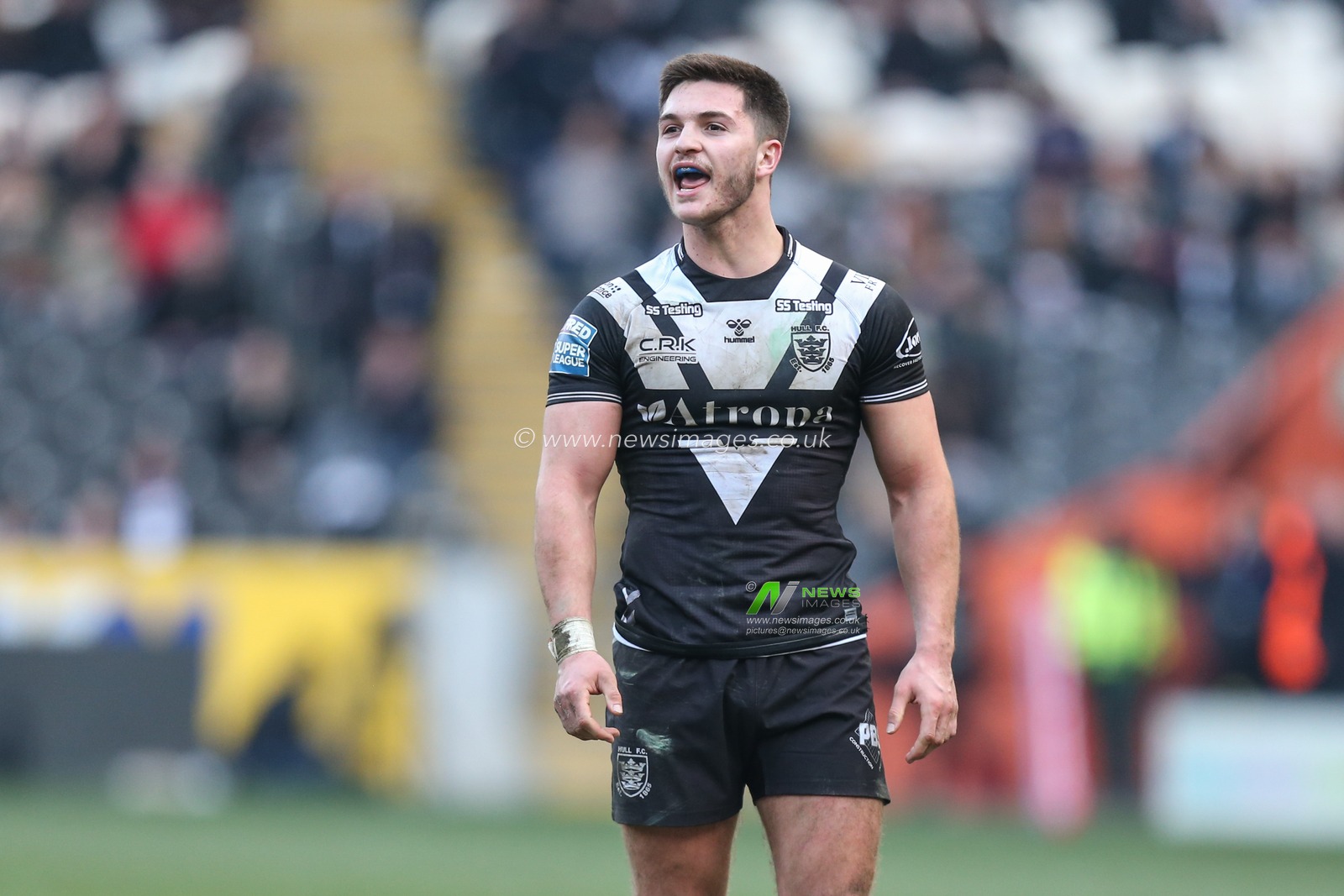 Ben McNamara (19) of Hull FC during the game
