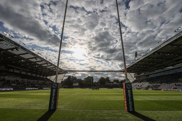 A general view of Headingley Stadium ahead of the Betfred Super League round 23 match Leeds Rhinos vs Hull KR at Headingley Stadium, Leeds, United Kingdom, 21st August 2025

(Photo by Alfie Cosgrove/News Images)
